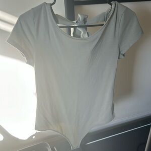 Large AE Bow-Back Short-Sleeve Bodysuit